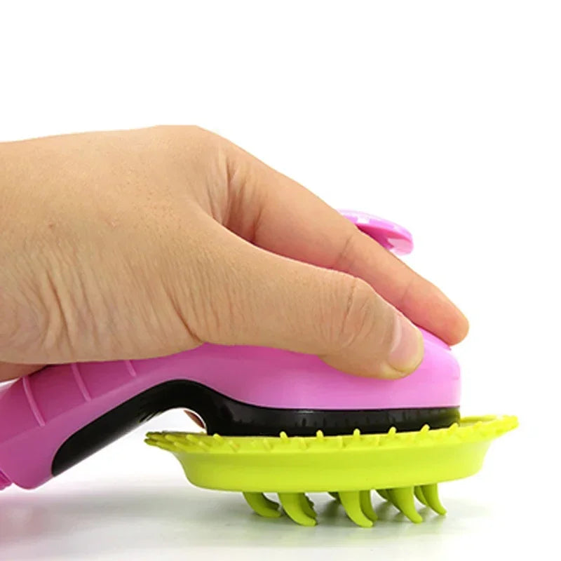 Pet Shower Head Bath Brush – 2-in-1 Dog & Cat Massage Comb with Water Sprinkler for Easy Grooming & Washing