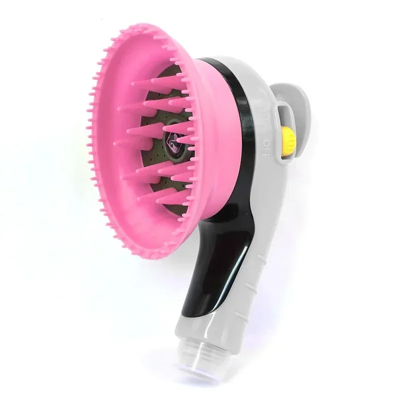 Pet Shower Head Bath Brush – 2-in-1 Dog & Cat Massage Comb with Water Sprinkler for Easy Grooming & Washing