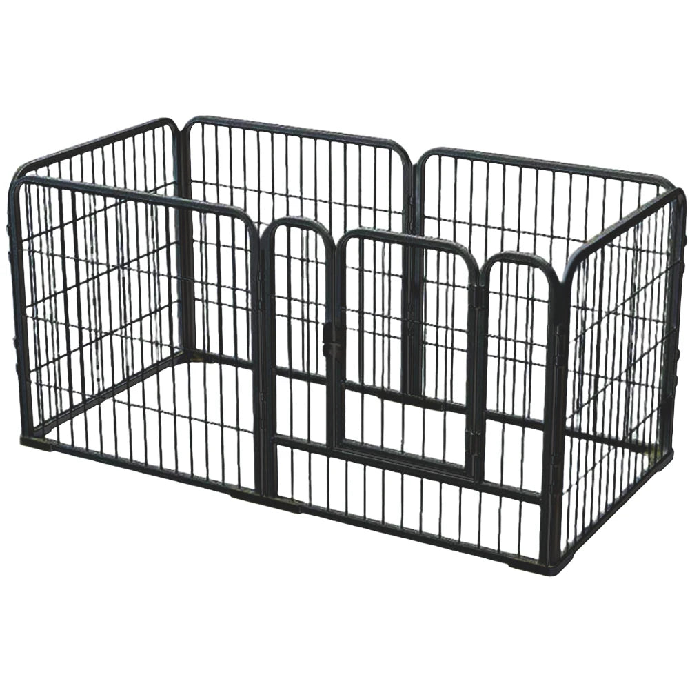6-Panel Foldable Dog Playpen – Heavy-Duty Pet Exercise Fence for Dogs, Puppies, Cats & Rabbits
