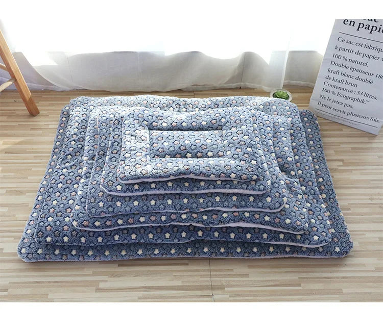 Double-Sided Plush Pet Mat β Reversible Sleeping Bed Cushion for Cats & Small Dogs