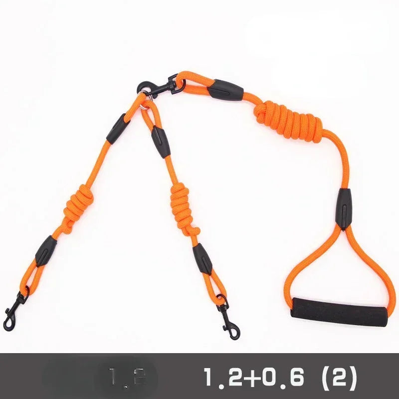 Double Dog Leash Coupler – No-Tangle Nylon Lead for Small Dogs Like Chihuahuas