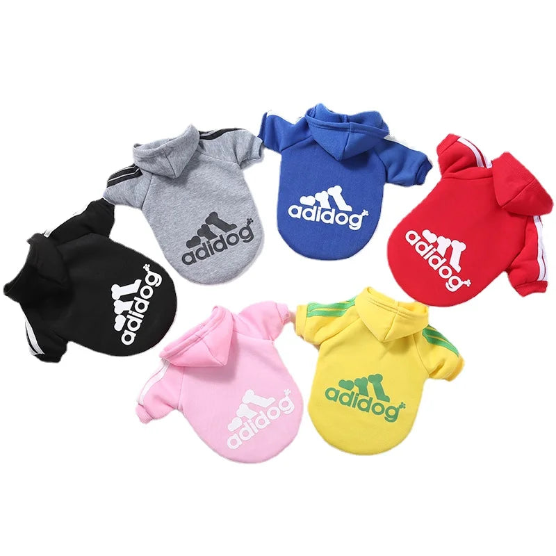 Adidog Dog Hoodie – Cotton Hooded Sweatshirt for Small to Large Dogs (XS–5XL)