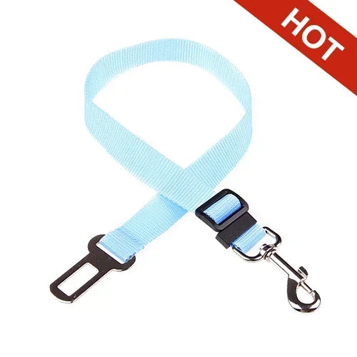 Adjustable Pet Car Seat Belt – Safety Harness Clip for Dogs & Cats in Vehicles