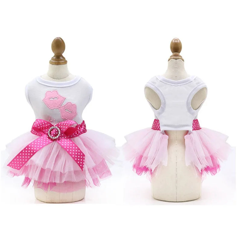 Princess Dog Dress – Lace Tutu Outfit for Small Dogs, Chihuahua & Puppy Apparel