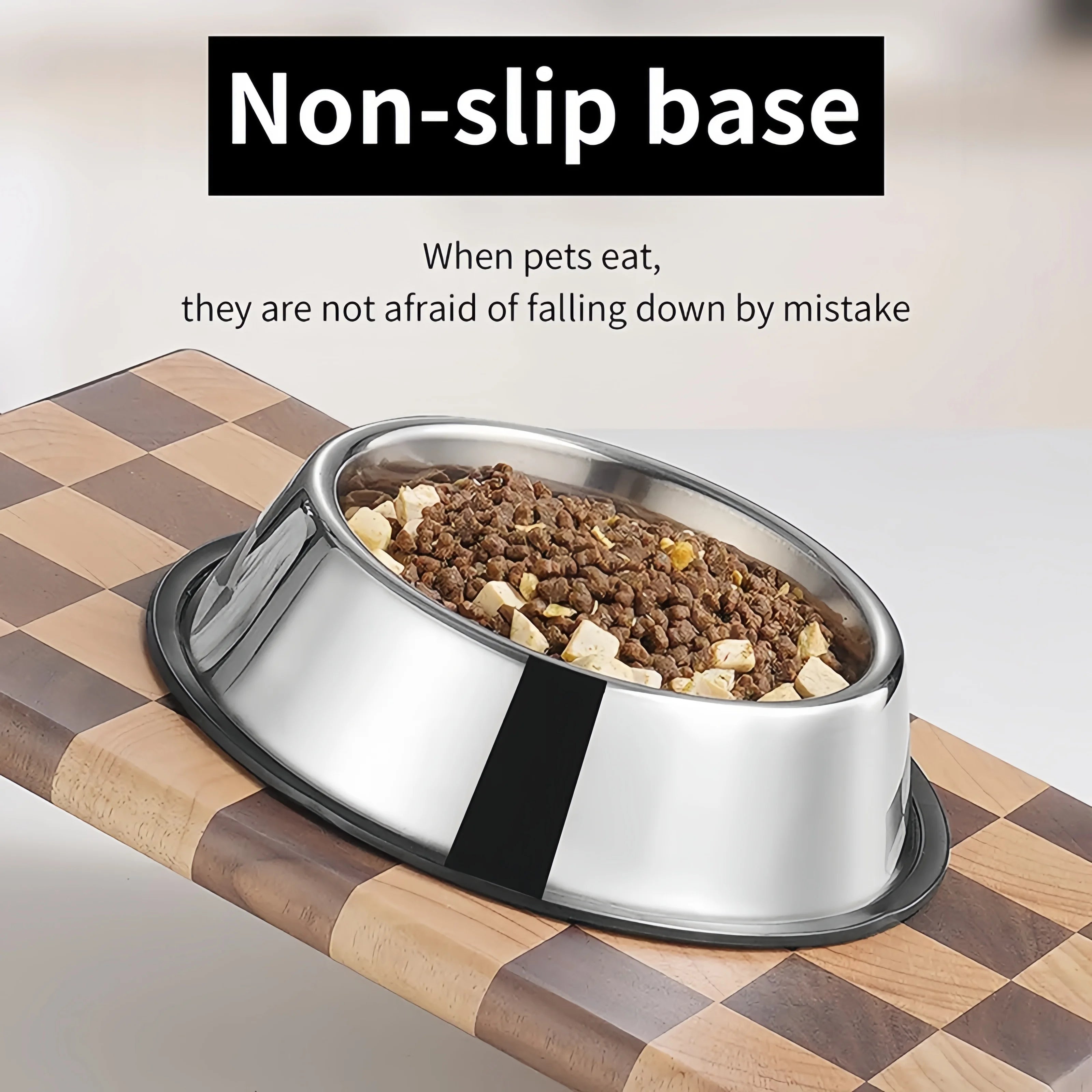 Stainless Steel Pet Bowl – Durable Feeding & Water Dish for Dogs & Cats (6 Sizes)