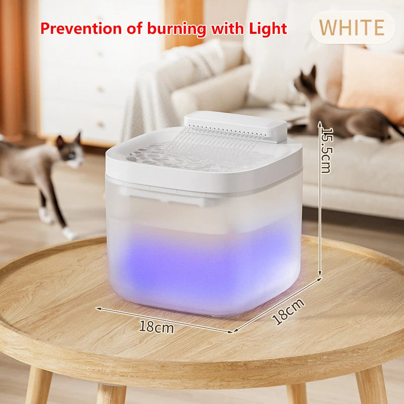 3L Automatic Cat Water Fountain – Large Capacity 101oz Pet Dog Water Dispenser with Circulating Filter & Quiet Pump