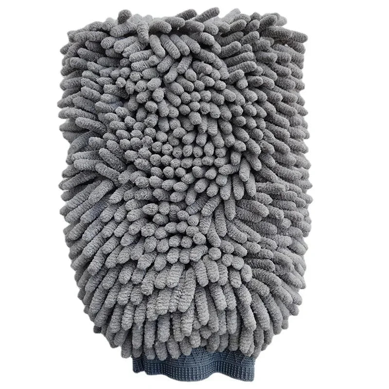 Microfiber Pet Grooming Glove – Quick-Dry Chenille Mitt for Dogs of All Sizes