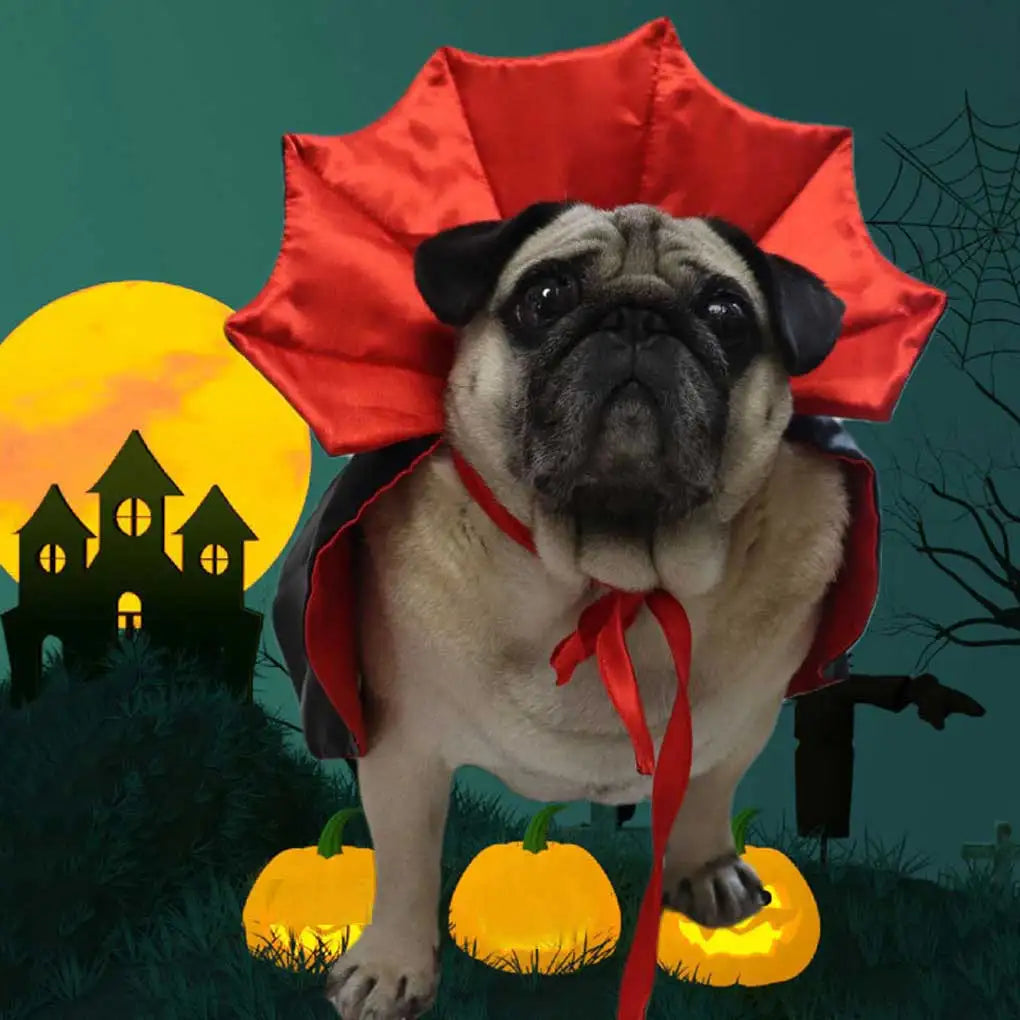 Halloween Pet Cape – Adjustable Cloak Costume for Dogs & Cats