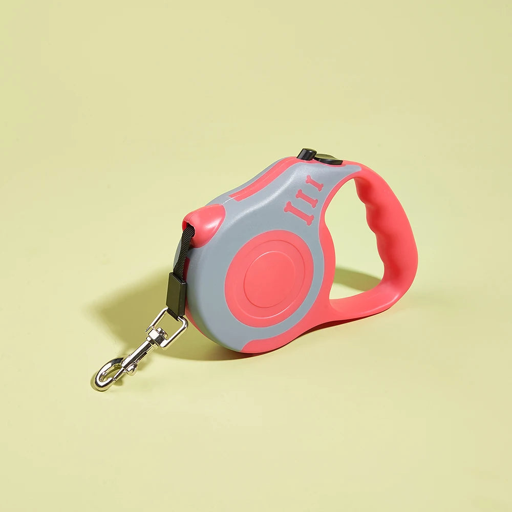 3m/5m Retractable Dog Leash – Strong Nylon Automatic Lead for Small, Medium & Large Dogs Cats