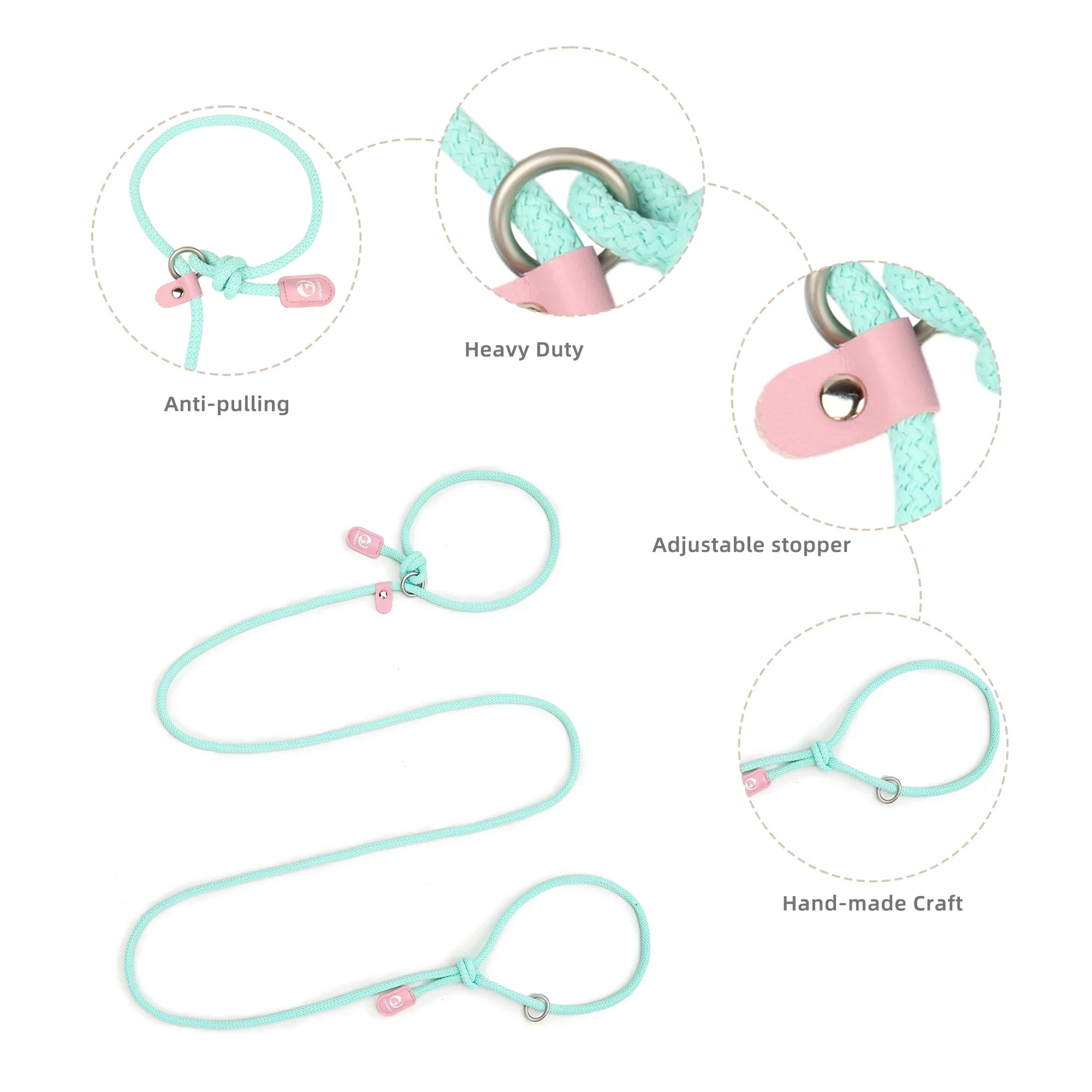 Hands-Free Dog Running Leash with Waist Belt and Adjustable Harness
