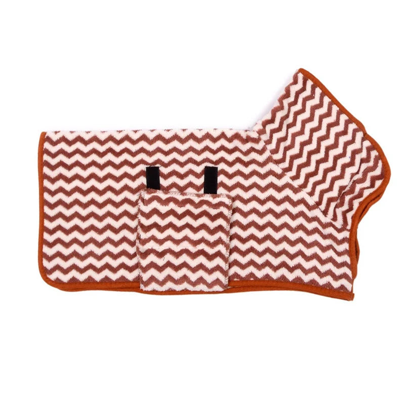 Quick-Dry Dog Bathrobe – Soft, Absorbent Towel Robe for Small to Large Dogs