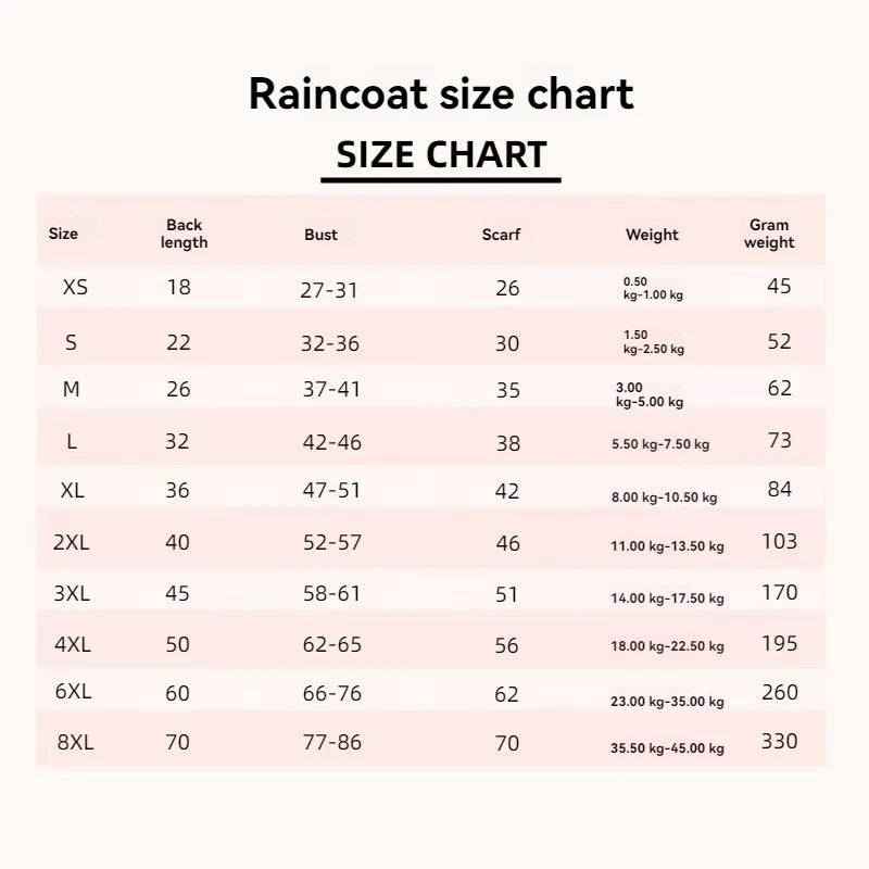 Transparent Dog Raincoat – Waterproof Hooded Rainwear for Small Dogs & Puppies
