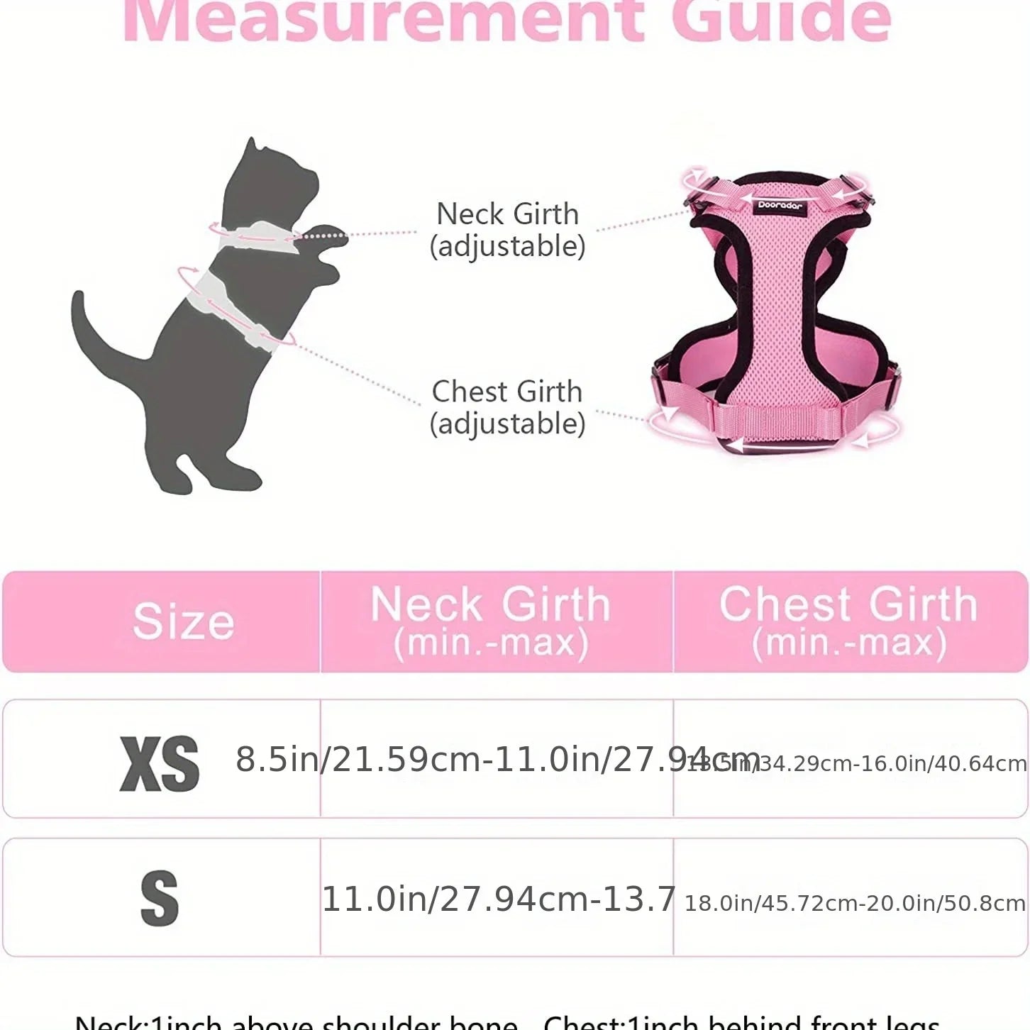 Adjustable Non-Slip Cat Leash and Vest – Pet Chest Harness for Secure Walking