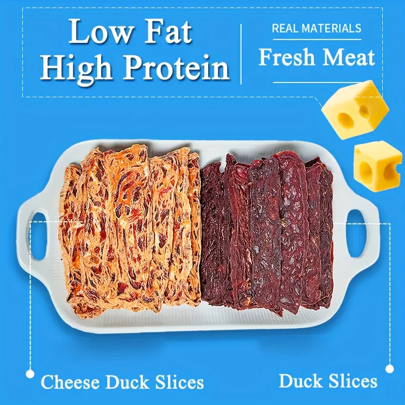 Duck Slices Dog Treats – 100g / 500g (3.53oz / 17.6oz) | High-Protein, Easily Digestible Healthy Snack for Small, Medium & Large Dogs