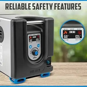 Portable Propane Water Heater & Shower Pump – Outdoor Hot Water System with LCD & Built-In Battery