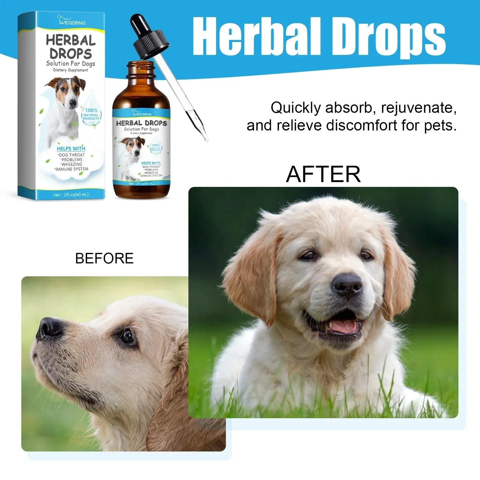 Herbal Pet Cough Drops – Soothing Relief for Dogs & Cats, Supports Throat Health & Immunity