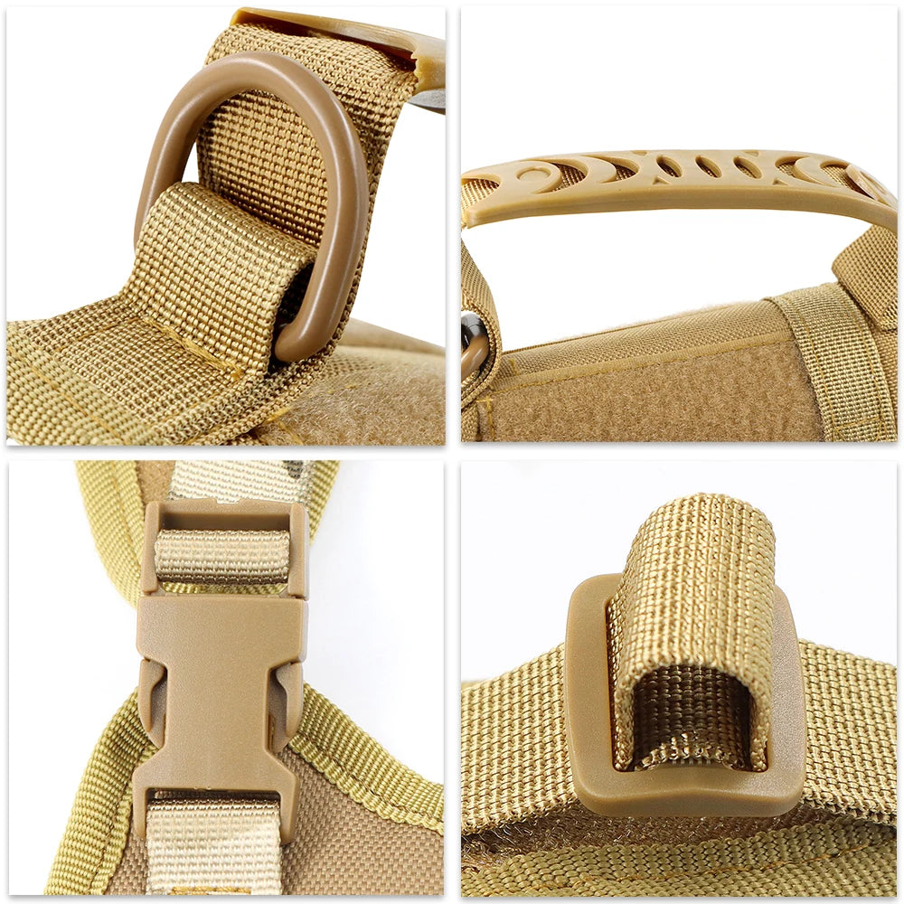 Tactical Cat & Puppy Harness with Leash – Adjustable, Durable, and Built for Adventure