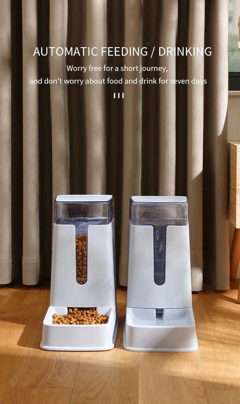 3.5L Automatic Pet Food Feeder – Large Capacity Gravity Dispenser for Cats & Dogs