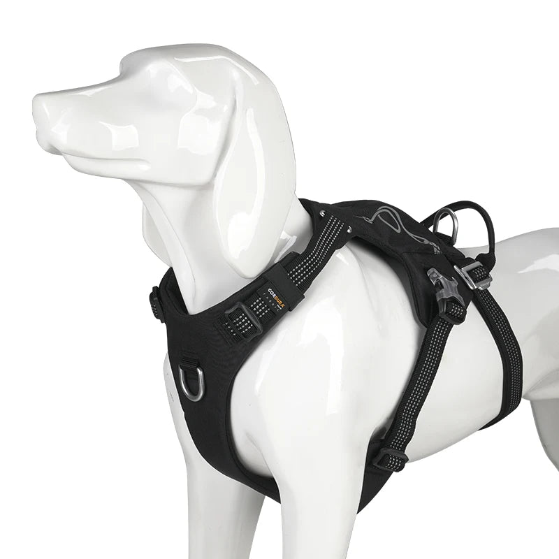TRUELOVE Escape-Proof Tactical Dog Harness – Training Vest with Zipper Pocket & Control Handle