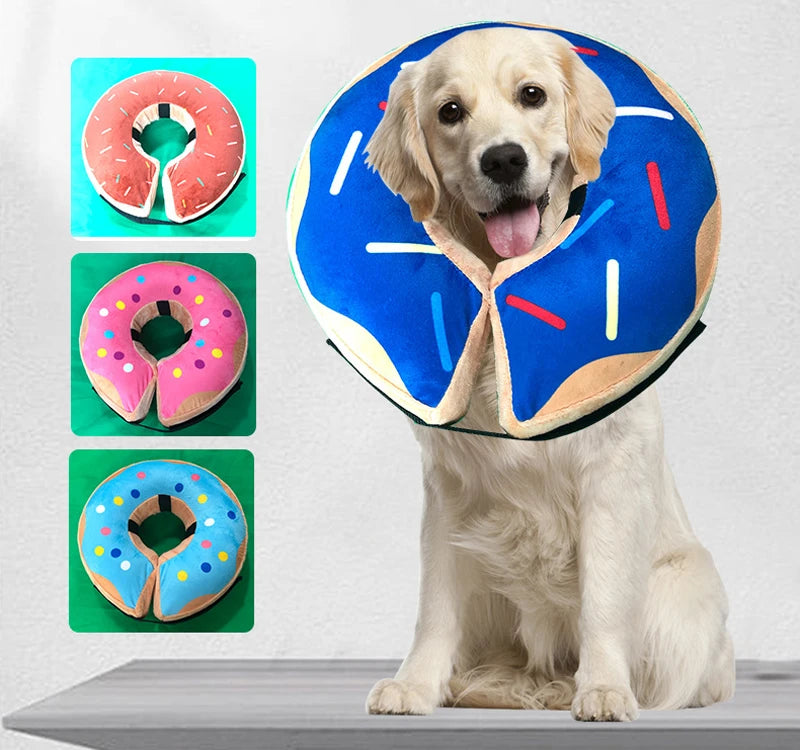 Inflatable Dog & Cat Recovery Collar – Soft Protective Anti-Bite Neck Ring (Elizabethan Style)