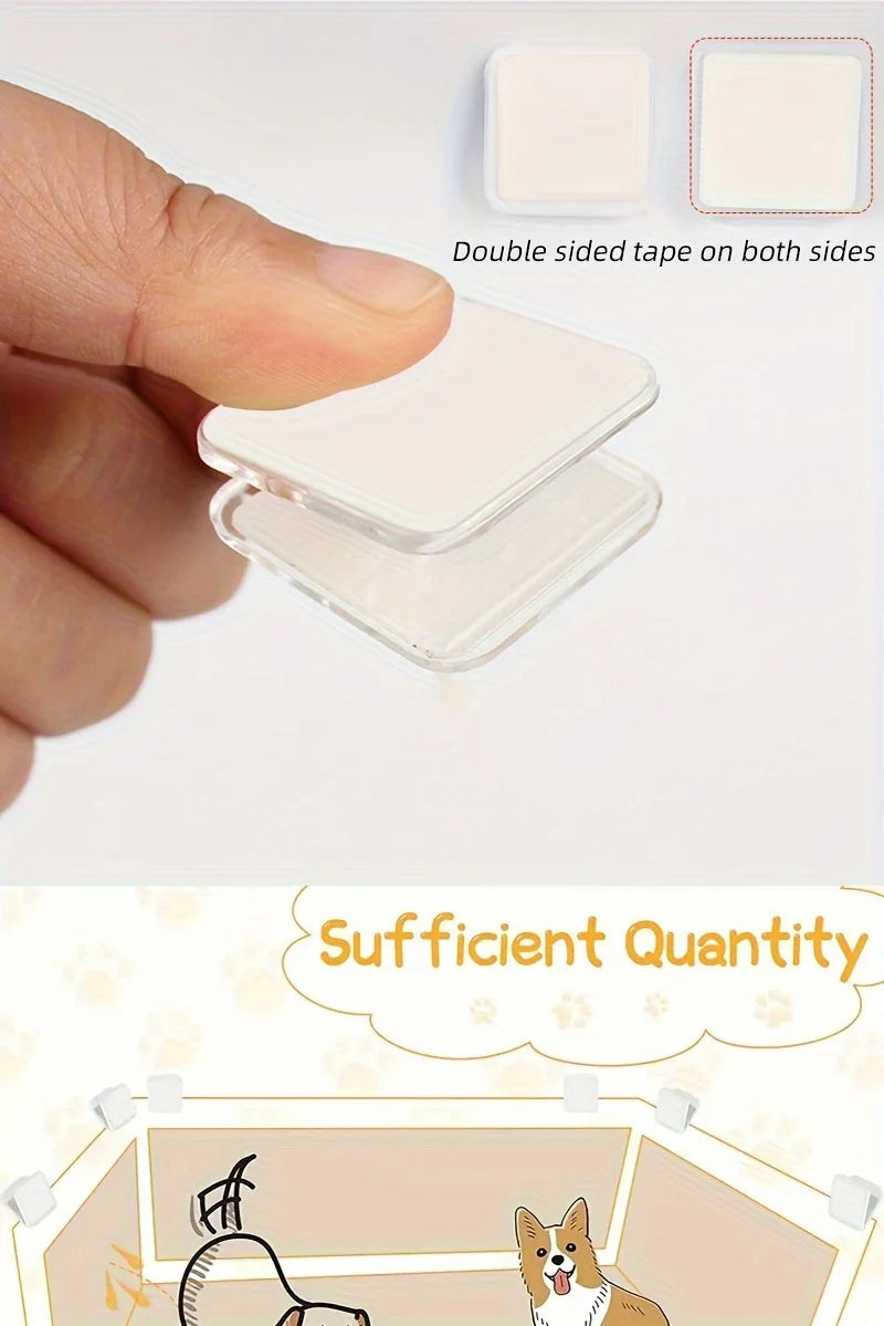 3-Pack Wall-Mounted Dog Pee Pad Clips – Stickable Holders for Training Pads
