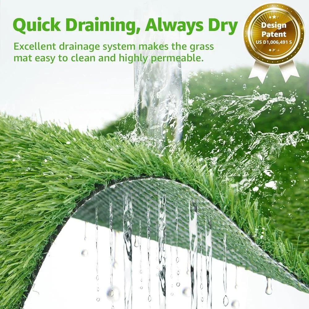 Large Dog Potty Patch – Washable Artificial Grass Litter Box for Indoor & Outdoor Use