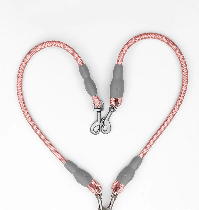 150cm Strong Dual Dog Leash – Soft Handle Pet Leash for Small, Medium & Large Dogs