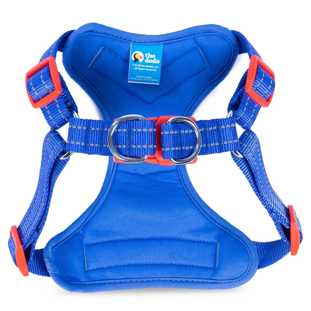 Adjustable Step-In Dog Harness – Breathable Mesh with Wide Chest Coverage & Secure Snap Buckle