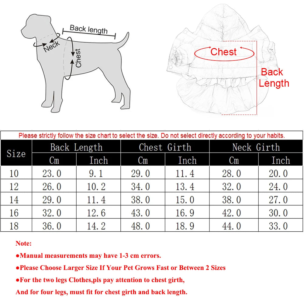 Dog Hooded Winter Jacket – Soft Puppy Coat for Small Dogs & Cats