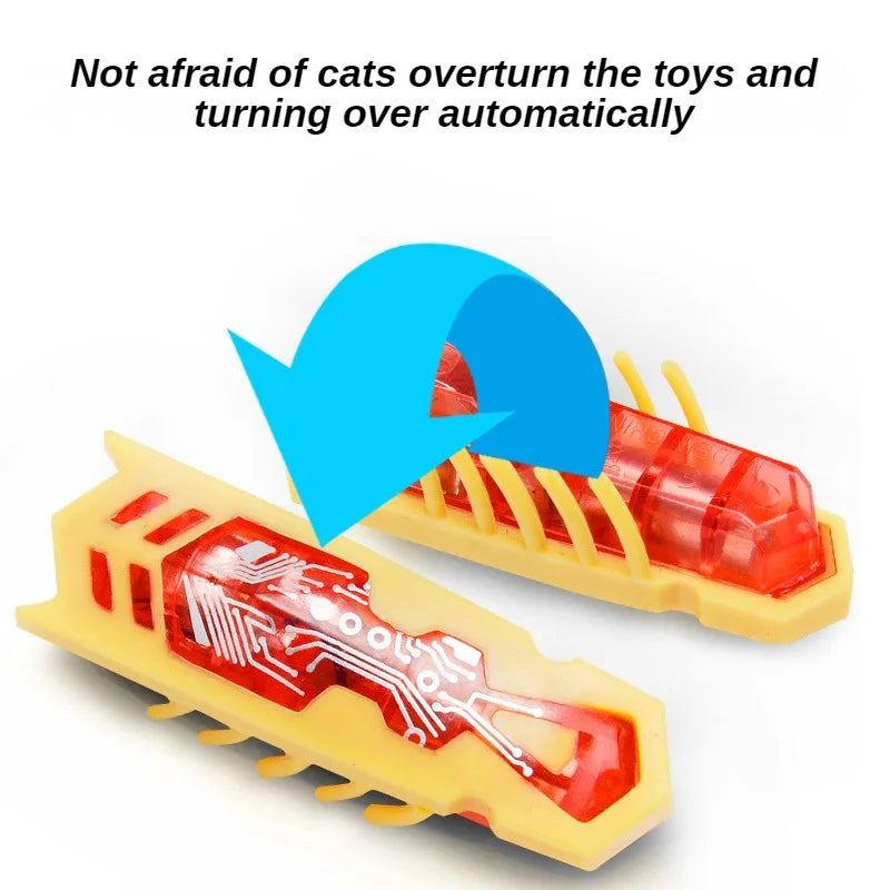 Funny Electric Bugs Catnip Toy – Battery-Operated Mini Robot Insect with Vibration for Cats