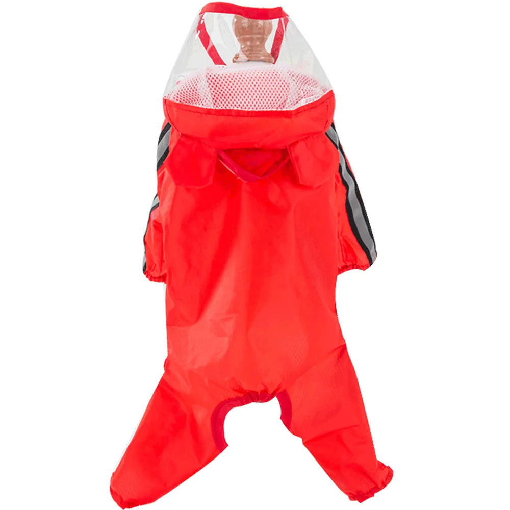 Bear Dog Raincoat – Full Body Waterproof Puppy Jacket with Hood