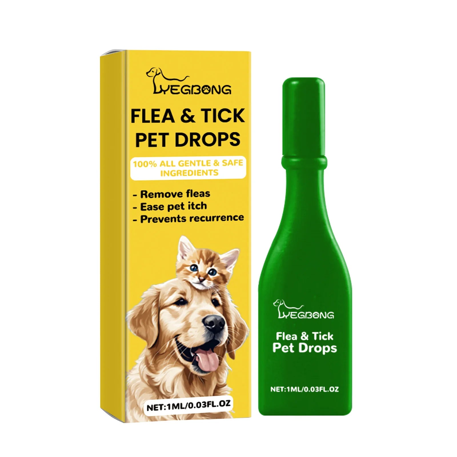 Cat Flea & Tick Treatment Drops – Itch Relief and Pest Repellent
