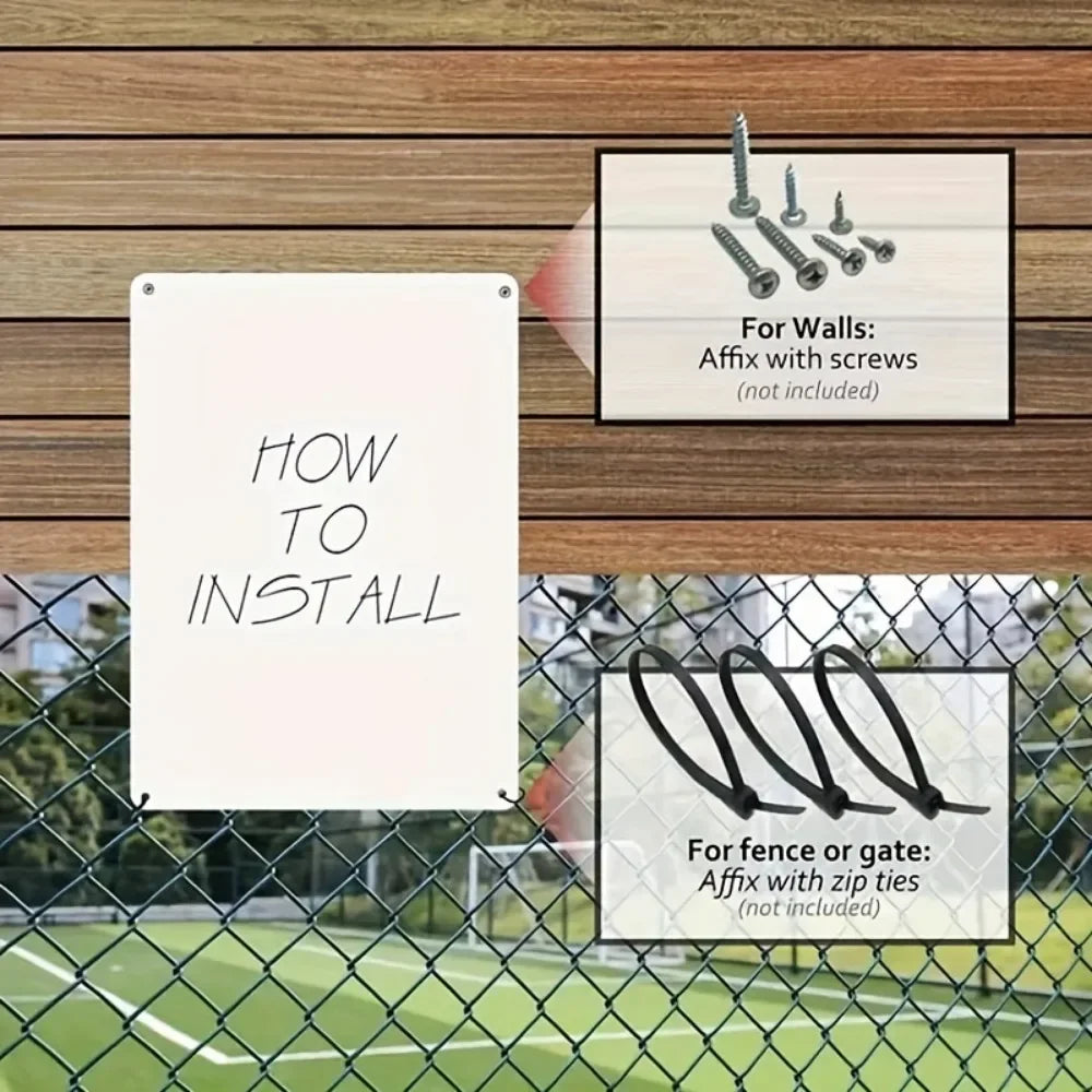 šā𦺠"WARNING DOG IN YARD" ā Durable Aluminum Metal Sign