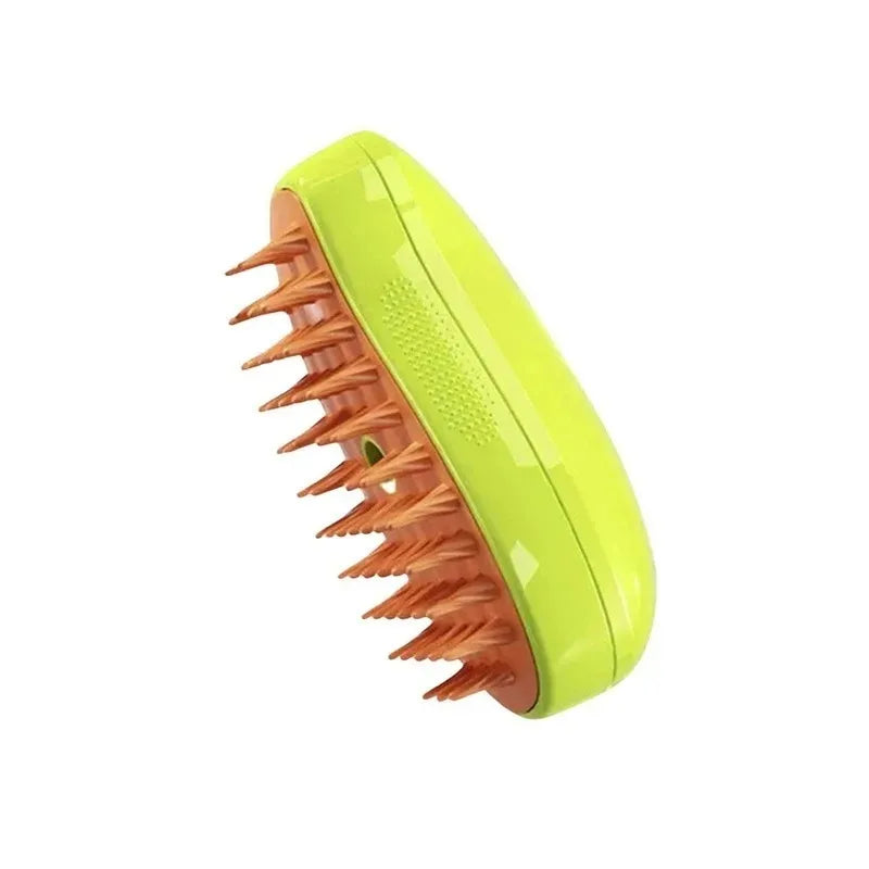 3-in-1 Pet Steam Brush – Electric Grooming Comb with Spray & Massage for Cats and Dogs