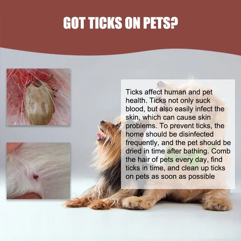 Pet Tick & Flea Remover Pen – Anti-Parasite Tool for Dogs, Cats & Small Animals