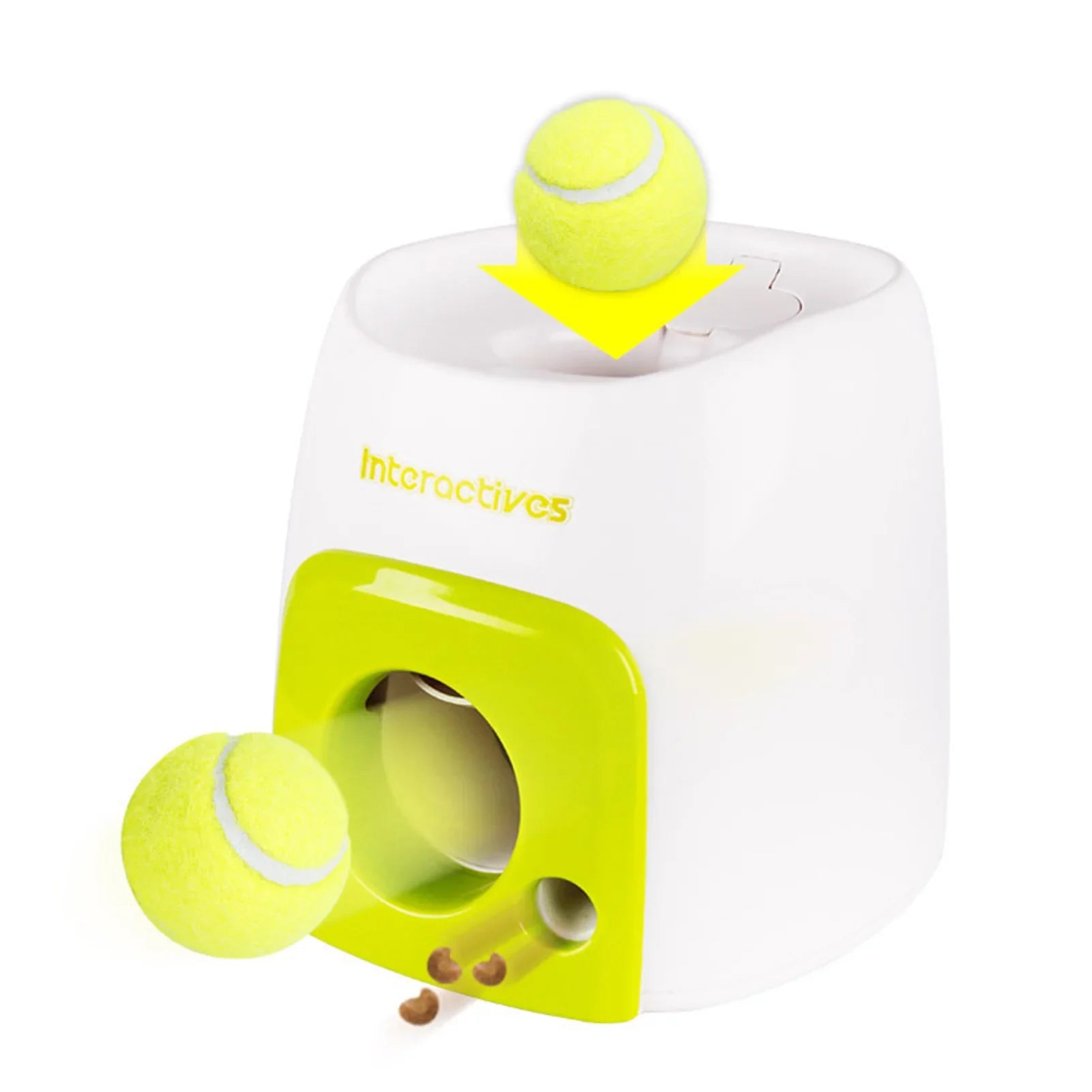 Automatic Tennis Ball Launcher – Interactive Toy & Treat Dispenser for Dogs & Cats