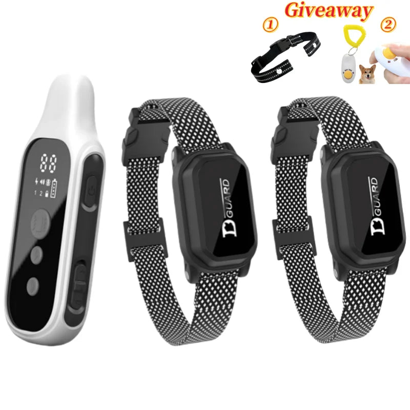 800m Rechargeable Dog Training Collar – Waterproof with LCD Remote, Shock, Vibration & Sound