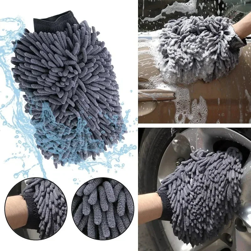 Microfiber Pet Grooming Glove – Quick-Dry Chenille Mitt for Dogs of All Sizes