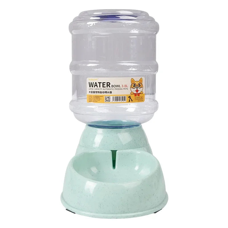 Automatic Dog & Cat Feeder with Water Bottle – 2-in-1 Pet Feeding & Drinking Station