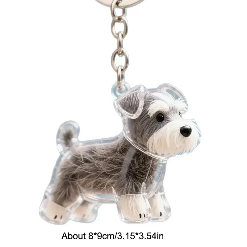 Dog Hair Storage Pendant Keychain – Cute Keepsake Souvenir for Pet Lovers, Bag Charm & Car Keychain Gift