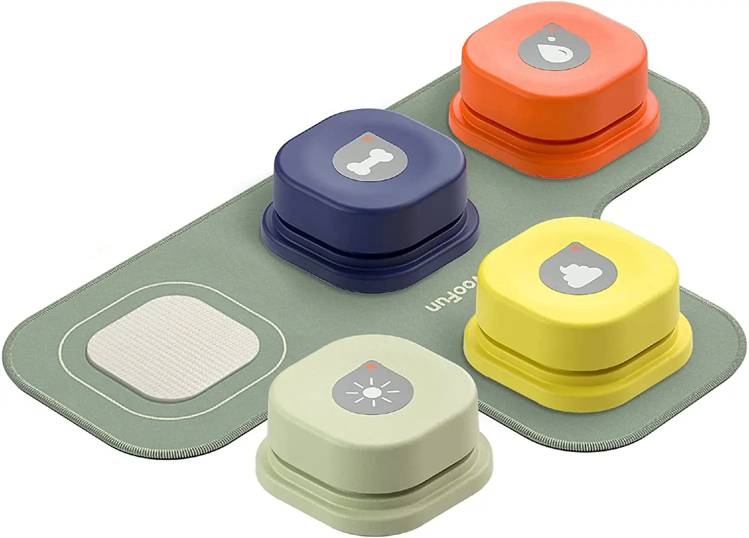 MEWOOFUN Dog Button Record – Interactive Talking Pet Communication Toy with Pad & Stickers