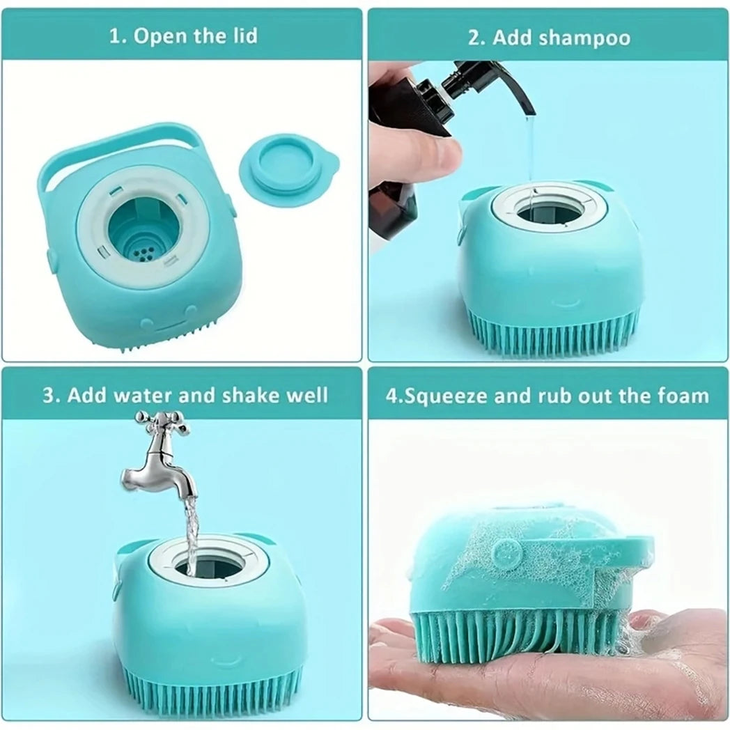 7-Pack Pet Grooming Set – Dog & Cat Care Kit with Hair Removal Comb, Flea Comb, Shampoo Brush, Nail Clippers & Toothbrushes