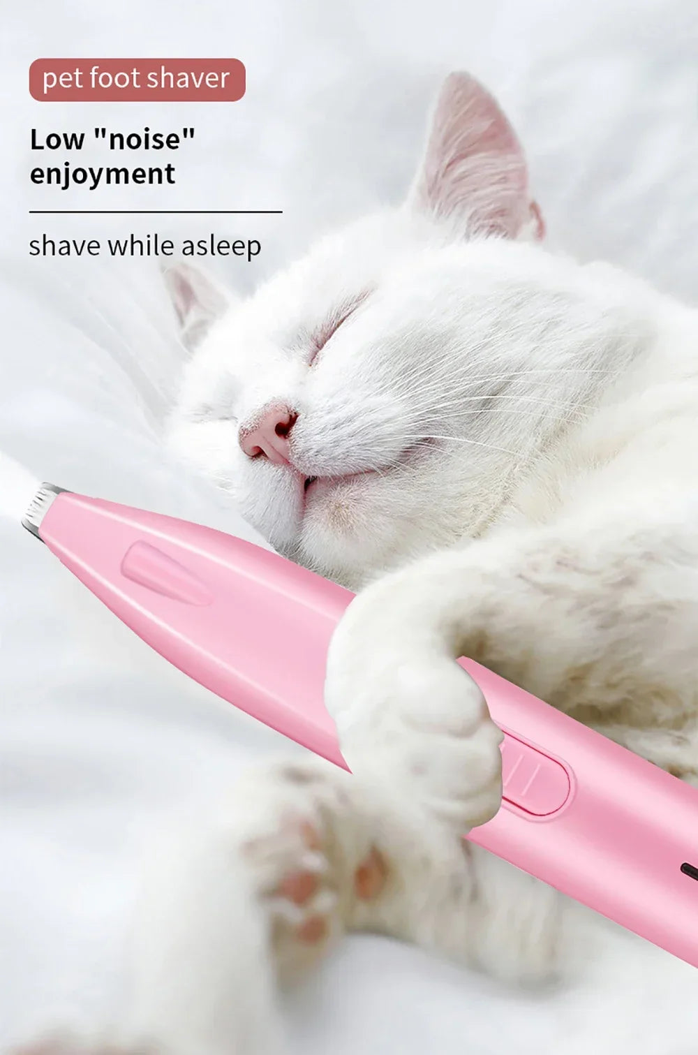 Dog Hair Trimmer – Professional Electric Pet Grooming Clipper for Dogs & Cats, Foot, Ear, Butt, and Paw Hair Cutter