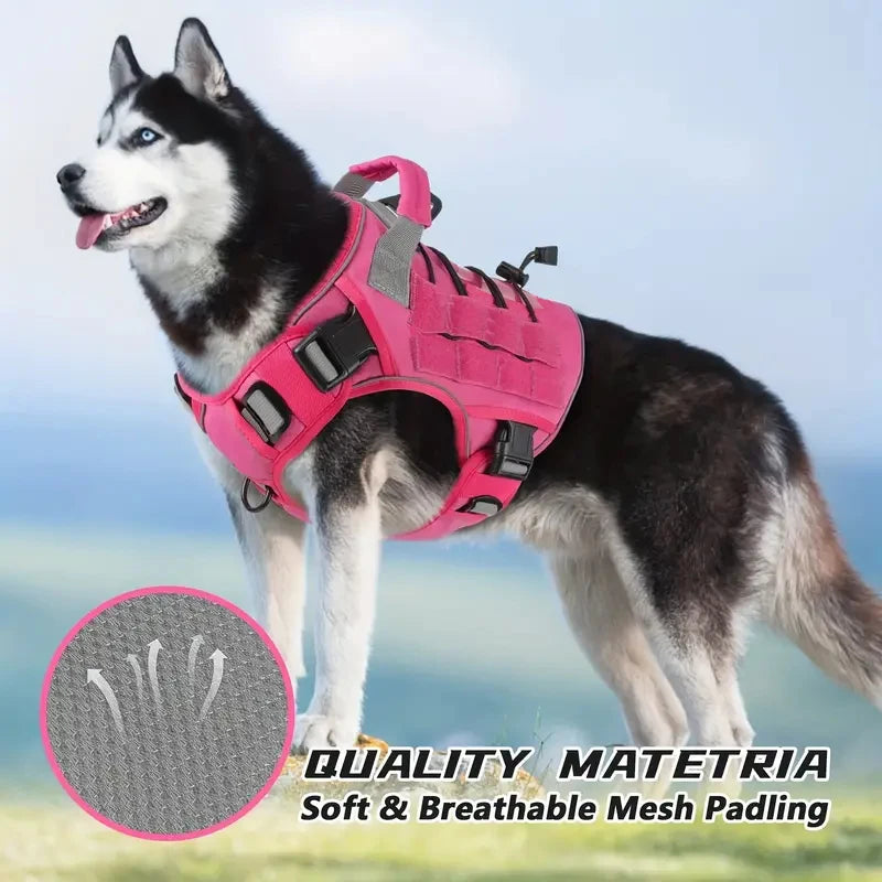 𦴠Adjustable No-Pull Tactical Dog Harness β Military-Grade Vest for Large Dogs