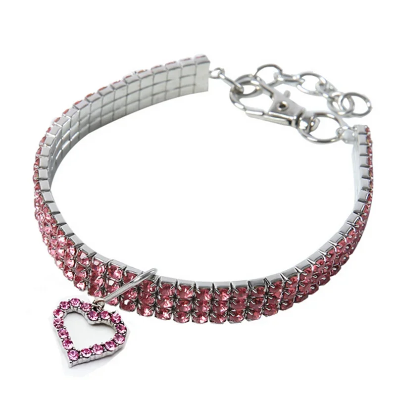 Bling Rhinestone Dog Collar – Crystal Pet Collar for Small and Medium Dogs