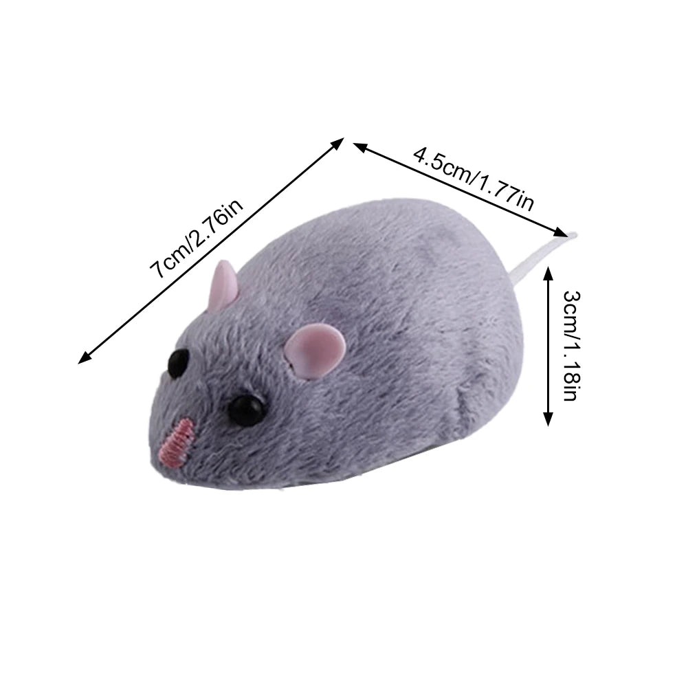 Electric RC Mouse Cat Toy – Remote Control Infrared Moving Rat Model, Interactive Novelty Pet Toy for Cats