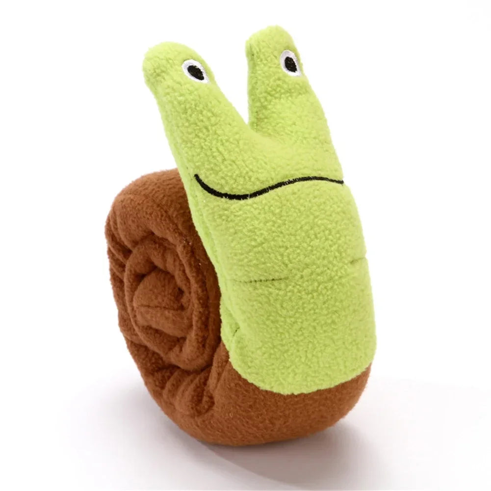 Pet Foraging Snuffle Mat – Snail-Shaped Plush Slow Feeder Toy for Dogs | Interactive Sound Toy for Sniffing, Training & Mental Stimulation