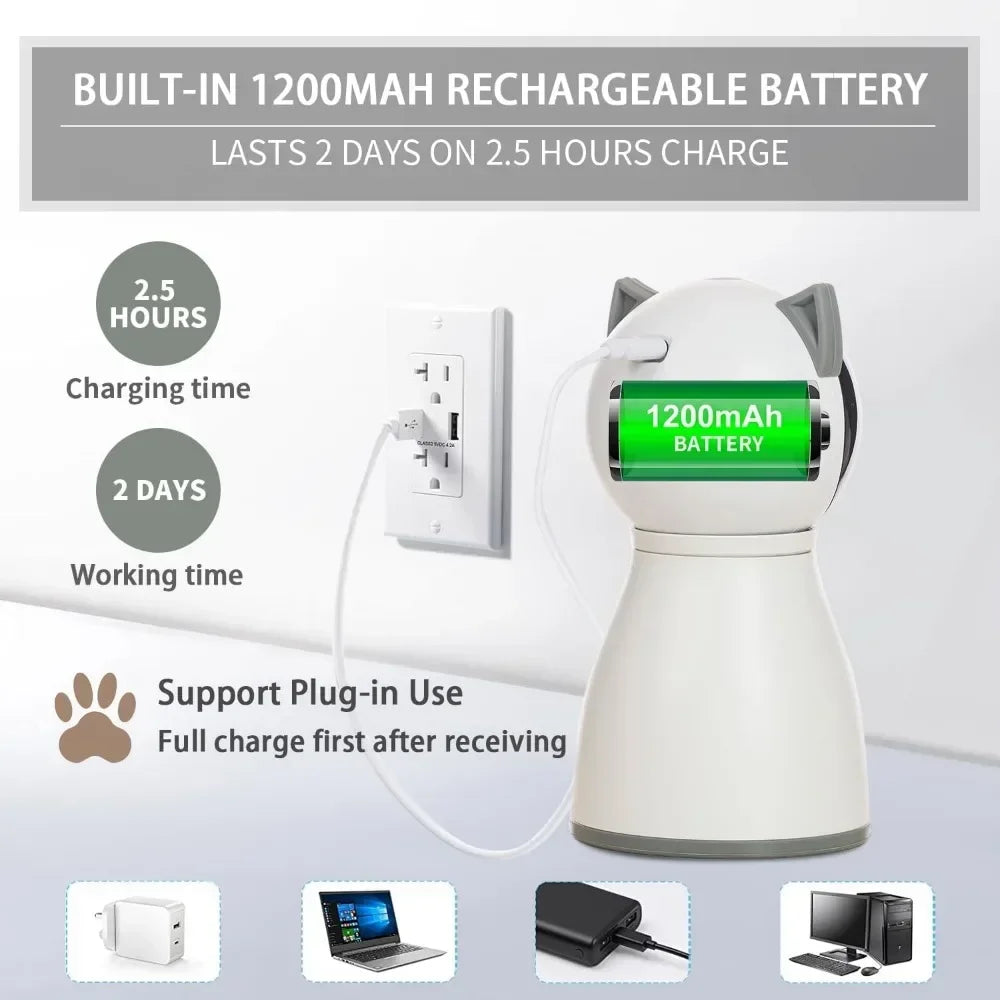 4th Generation Automatic Laser Cat Toy – Motion-Activated, Rechargeable & Real Random Trajectory for Indoor Cats