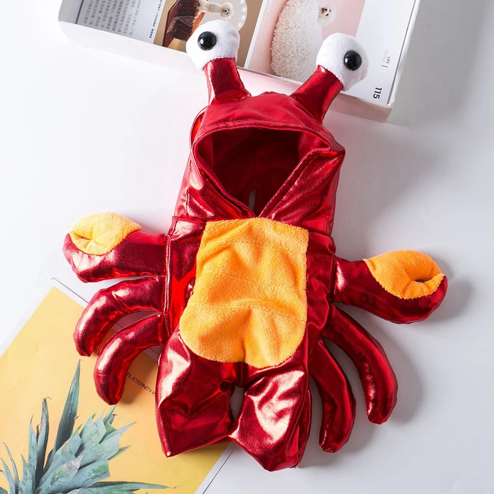 Halloween Crab Costume – Funny Pet Outfit for Dogs & Cats