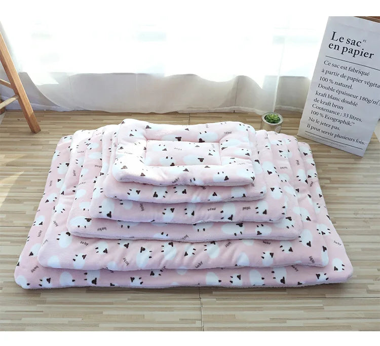 Double-Sided Plush Pet Mat β Reversible Sleeping Bed Cushion for Cats & Small Dogs